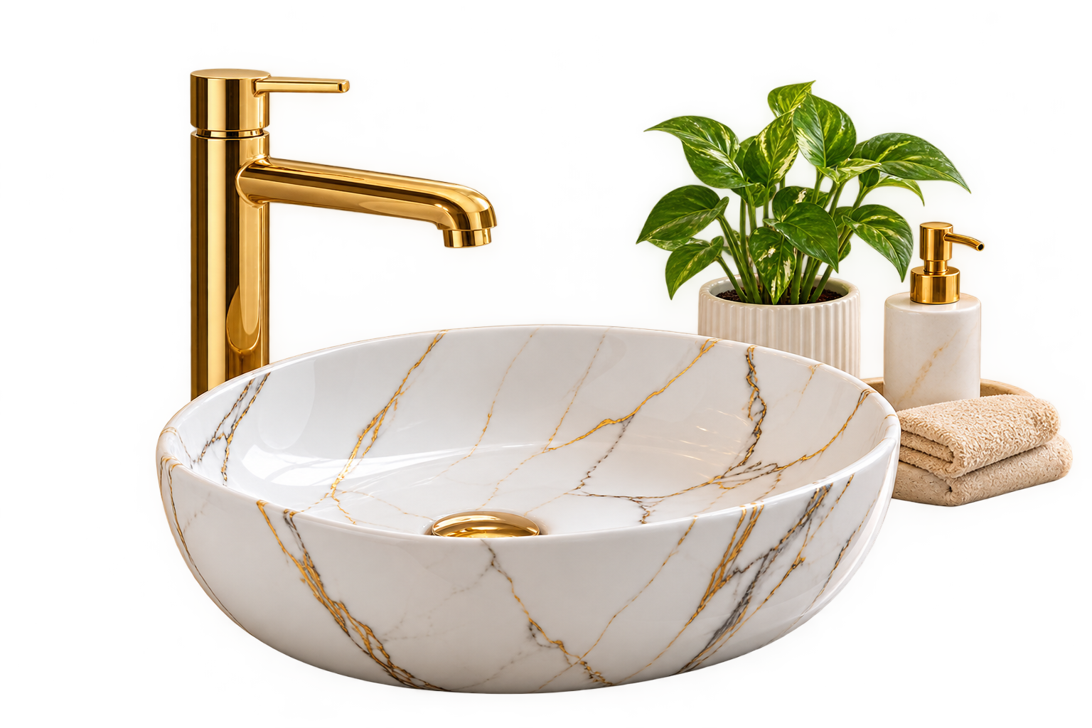 Styled bathroom